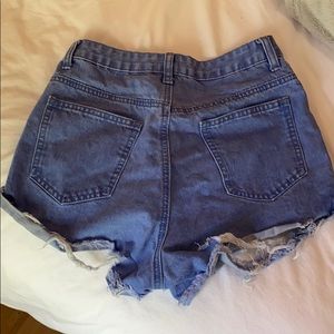 Princess polly medium wash denim shorts